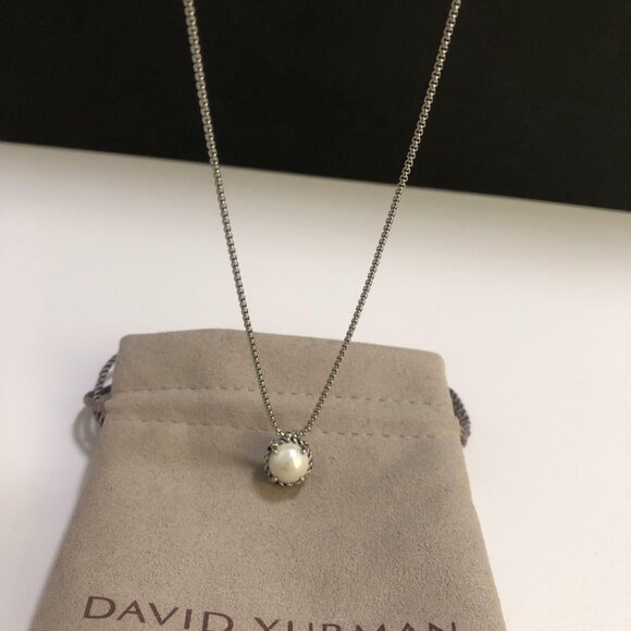 Petite Chatelaine® Necklace in 925 Sterling Silver with Pearl - Picture 4 of 7